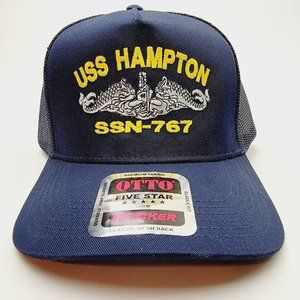 USS HAMPTON SSN-767 Hat Embroidered Baseball Hat